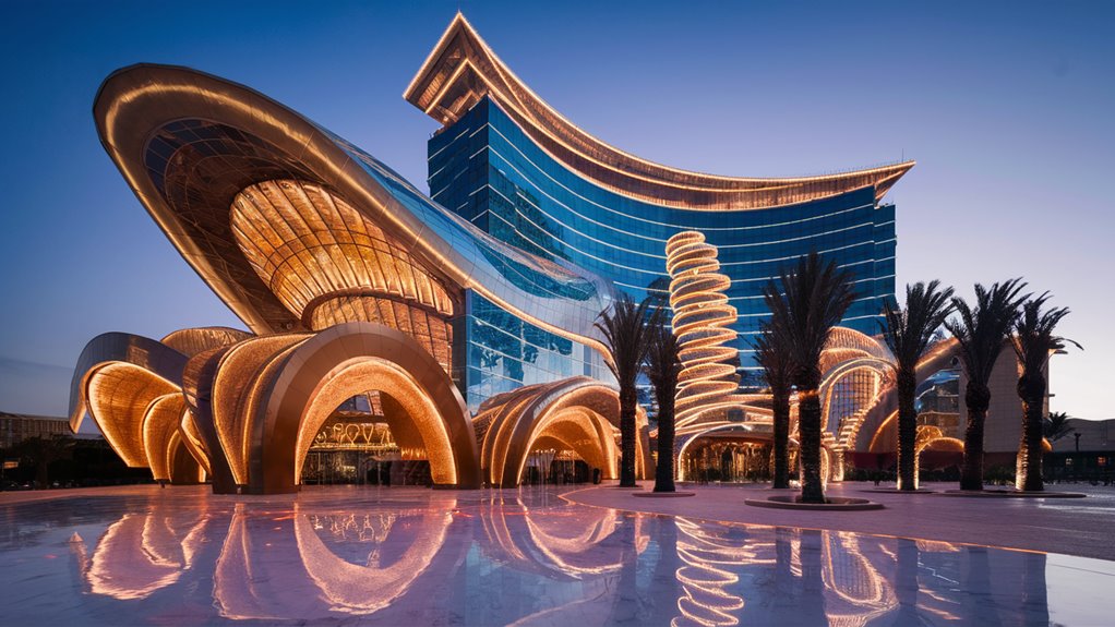 casino rises through curves