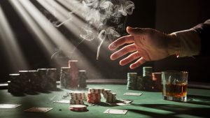 gambling while smoking inside