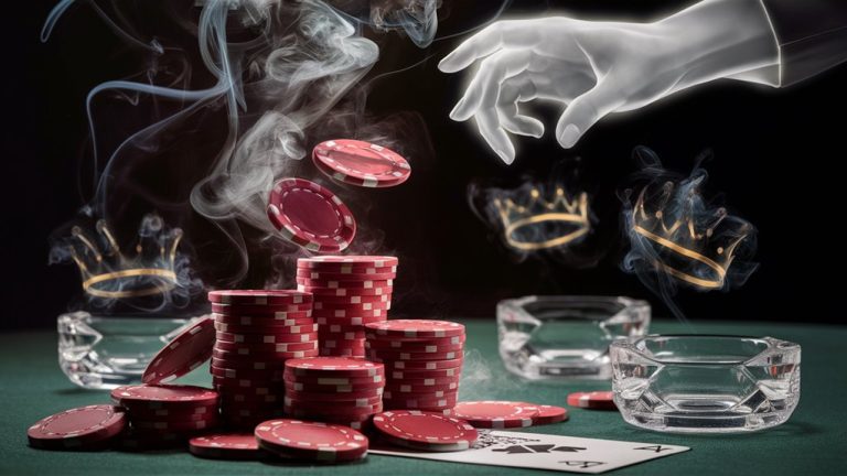poker game fire theme