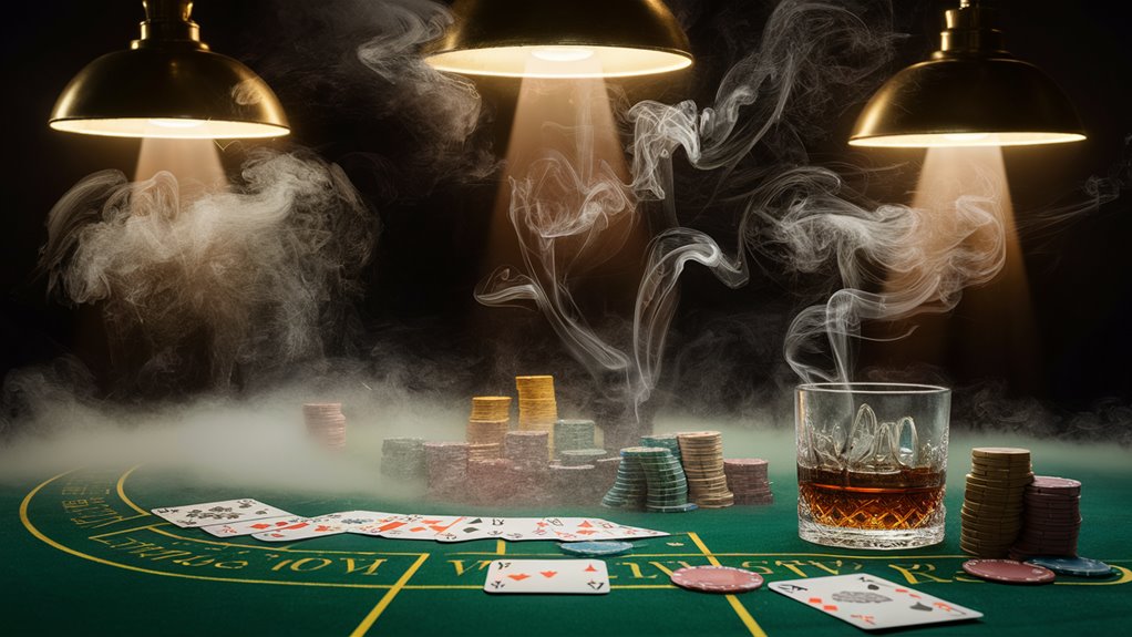 poker through misty haze