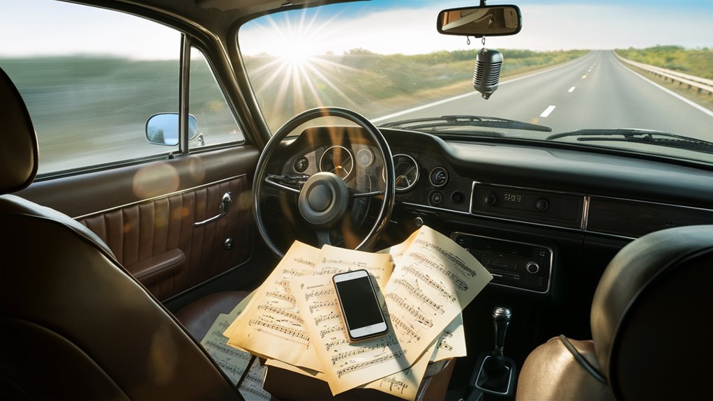 alone behind the wheel