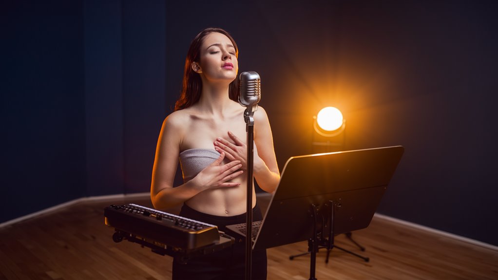 control breathing for vocal