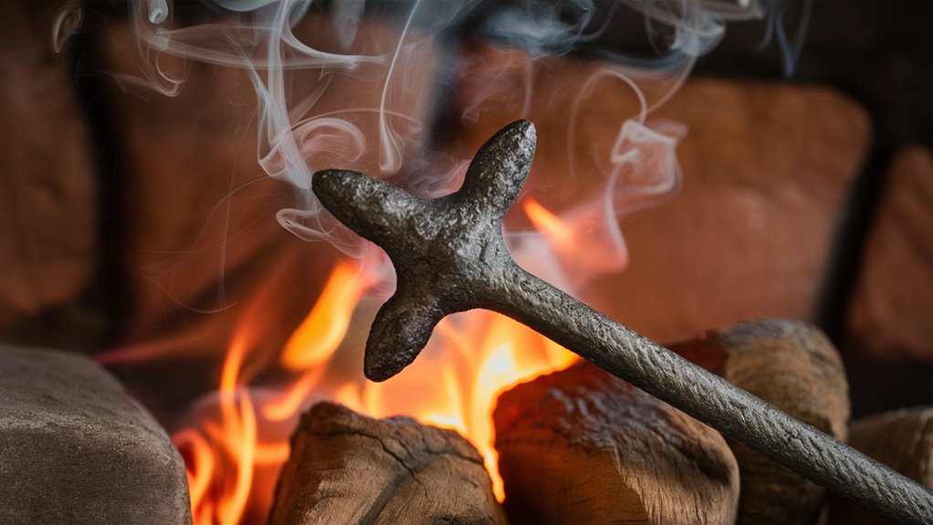 fire poker for stoking flames
