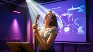 practice singing through karaoke
